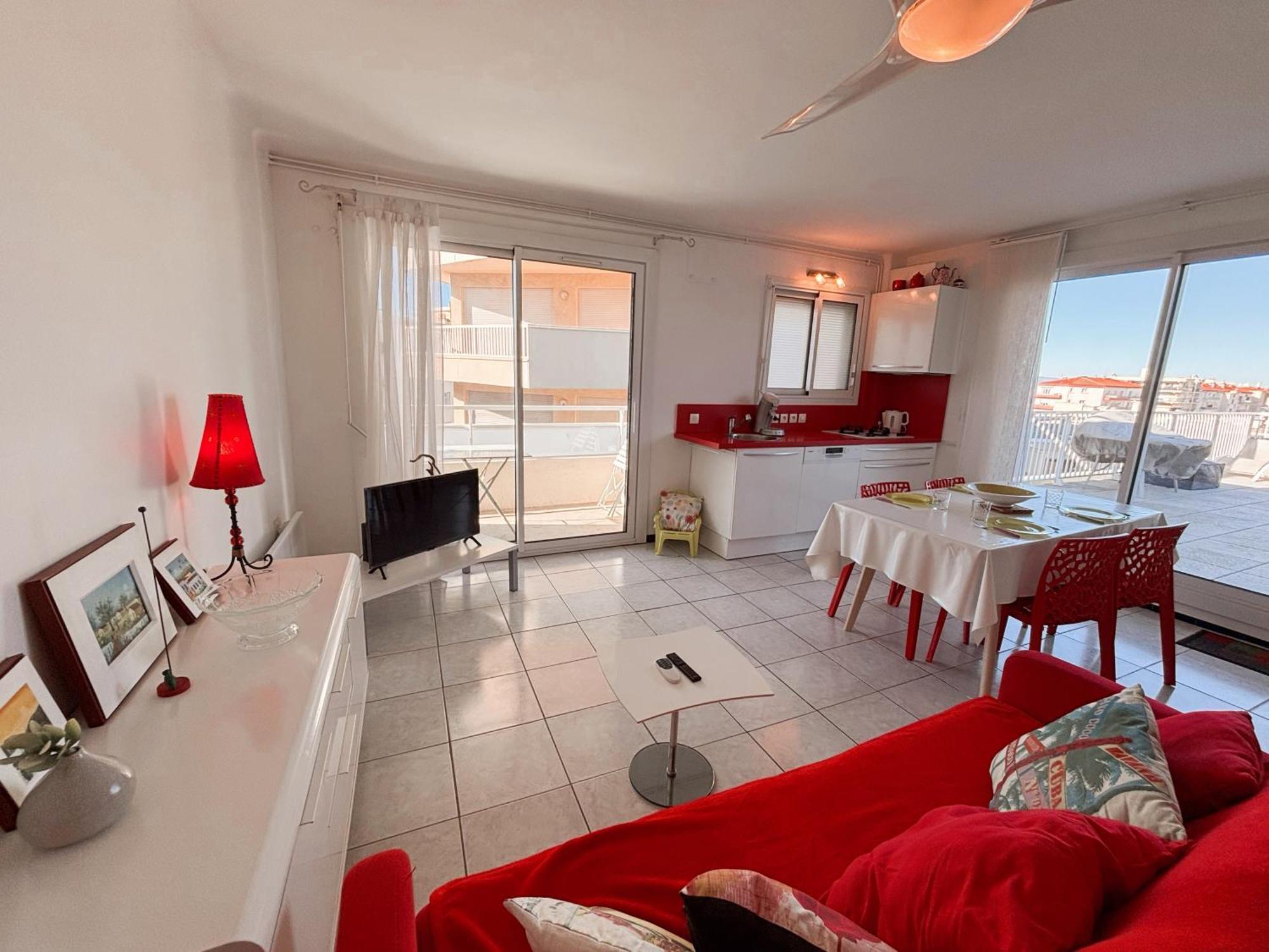Magnifique Appartement Terrasse -36- Canet-en-Roussillon Dış mekan fotoğraf